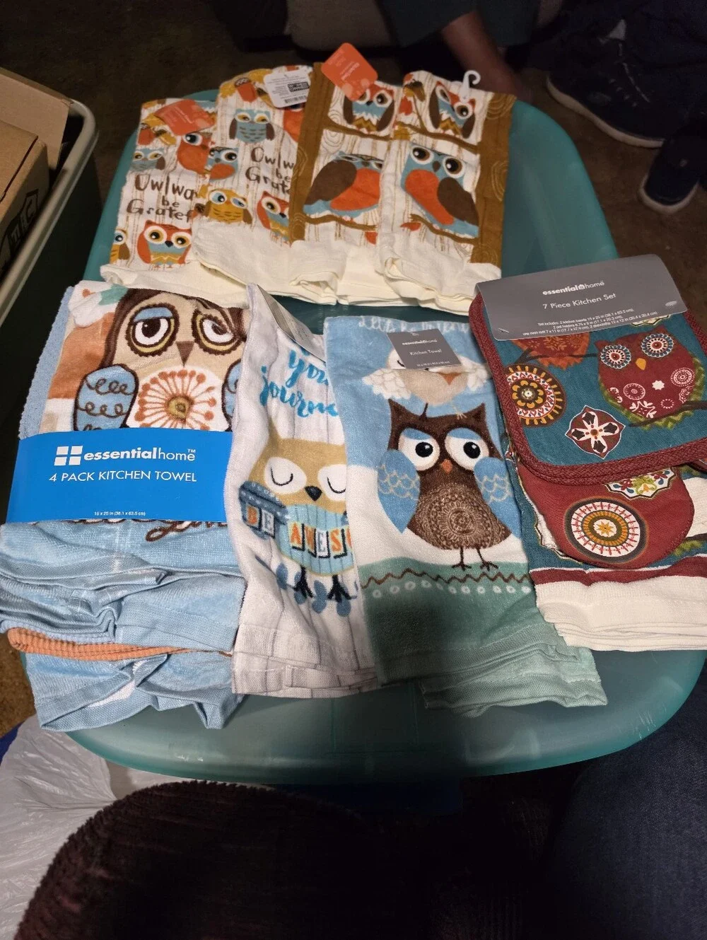 Lot Of NWT Owl Themed Kitchen Towels